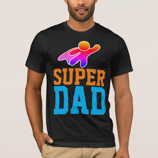 Camisetas SUPER PAI SUPER-HERÓI (Frente)