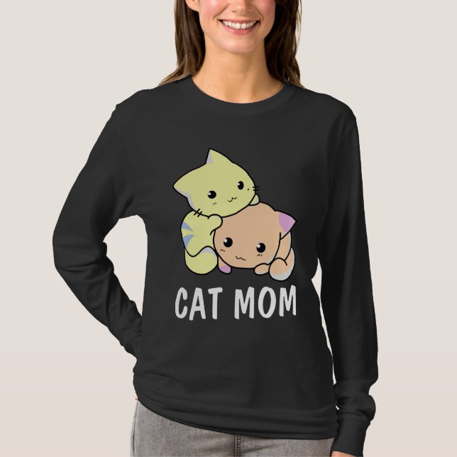 CAMISETAS T-SHIRTS MOM CAT (Frente)