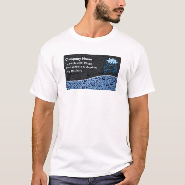 Camisetas Tema Lavagem de Carro Detalhamento Autom (Frente)
