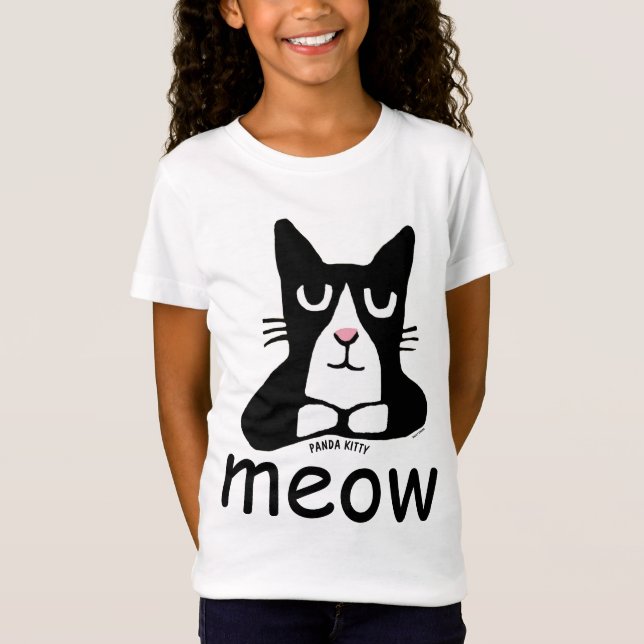Camisetas TUXEDO CAT, Gatinhos Panda (Frente)