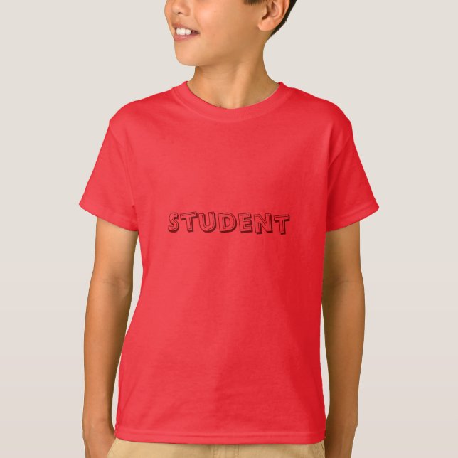 Camisetas Vermelhas Personalizadas para Crianças M (Frente)