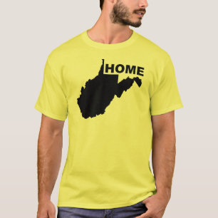Camisetas West Virginia Casa Longe do Estado