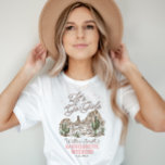 Camisetas Wild West Bachelorette Go Girls<br><div class="desc">Mostre essas camisas na sua festa de solteira. Vamos, meninas! Prepare-se para se virar para uma festa de solteira de vaquinha que captura o espírito do Oeste Selvagem! Este na moda apresenta uma fonte divertida de cordas que tece suas cenas ilustradas à mão de rodeios e paisagens do deserto. Perfeito...</div>