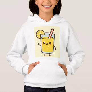 Camisola branca de desenho animado de bebida de li