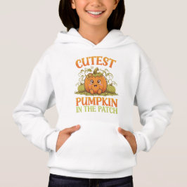 Camisola com Capuz do Abóbora Mais Fofo do Hallowe