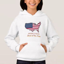 Camisola com Capuz Freedom Is Power Kids