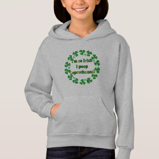 Camisola de camisola com capuz Hoodie Irish Pride (Frente)
