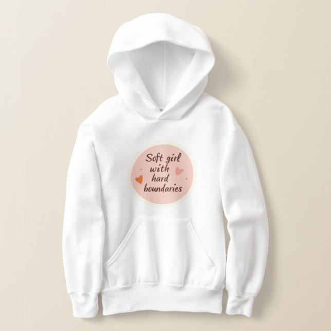 Camisola de capuz infantil com arte de IA de tons  (Postura )