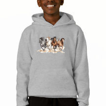 Camisola de Criança Cavalos a Galopar