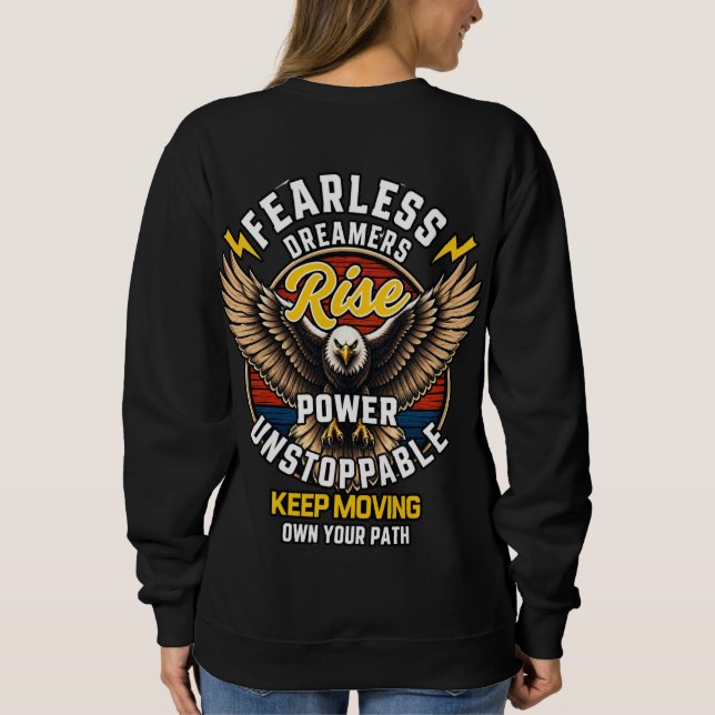 Camisola de Moletom Águia Sonhadores Sem Medo (Verso)