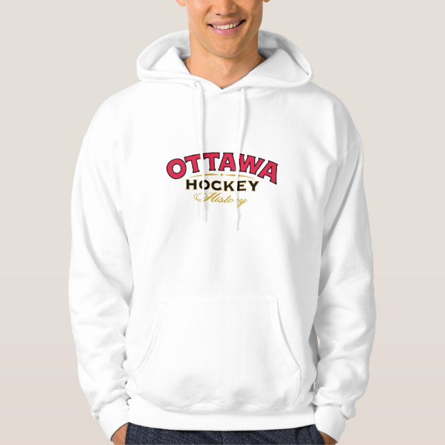 Camisola de Moletom com Capuz Ottawa Hockey Histor (Frente)