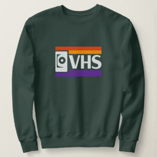 Camisola de Moletom com Logotipo Retro de VHS Vi