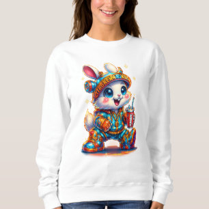 Camisola de Moletom Energetic Cyber Bunny – Neon C