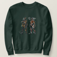 Camisola de Moletom Masculina Dualidade Abstrata