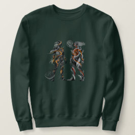 Camisola de Moletom Masculina Dualidade Abstrata