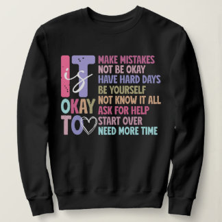 Camisola de Moletom Retro It's Okay Mental Health