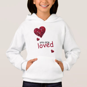 Camisola de Namorados do coração Hoodie