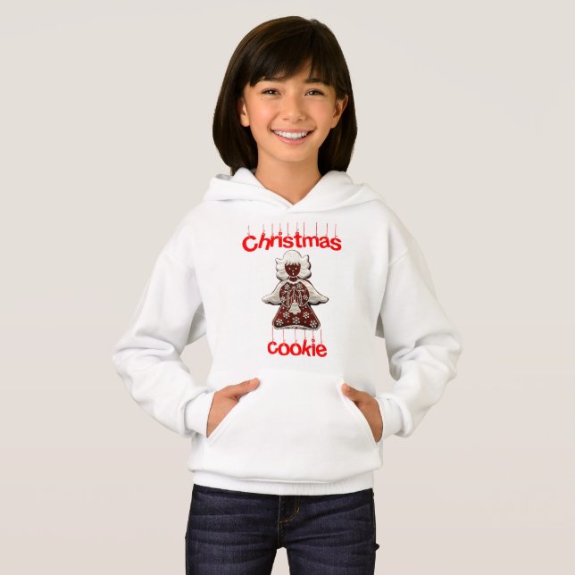 Camisola de Natal Menina Pulôver de Malha Feio Pre (Frente Completa)