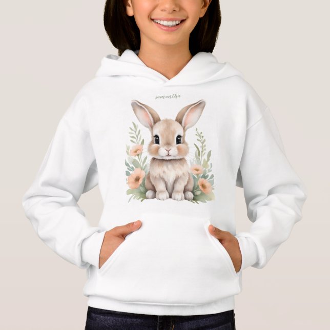 Camisola de Páscoa de Coelho em Pastel Suave (Frente)