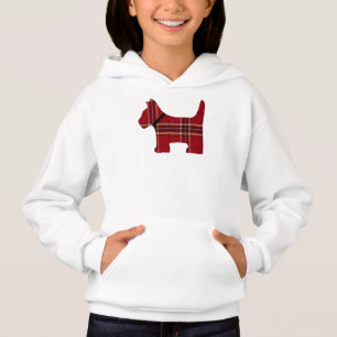 Camisola do cão de Scotty da xadrez