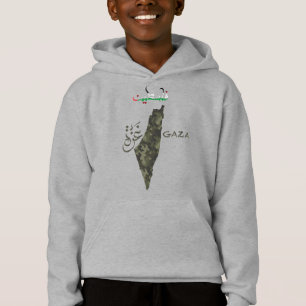 Camisola Infantil Free Palestina - desenho Camufla