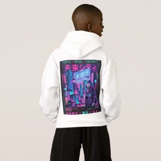 Camisola Oversized Gráfica Tokyo Neon Nights