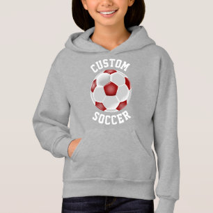 Camisola vermelha feita sob encomenda do Hoodie