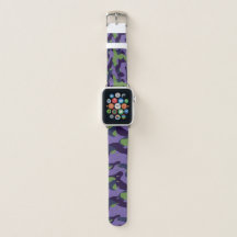 Camo abstrato verde roxo e azul