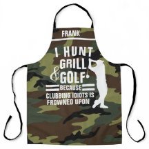 Camo Aprons personalizado, Novelty Golf engraçado
