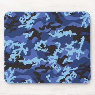 Camo azul feito sob encomenda Mousepad