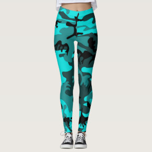 Camo azul que legging