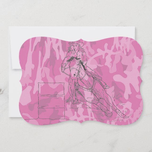 Camo Barrel Racer rosa (Frente)