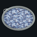 Camo Belt Buckle<br><div class="desc">fivela de cinto mostrada em um impressão de camo azul. Personalize este item ou comprar como está.</div>