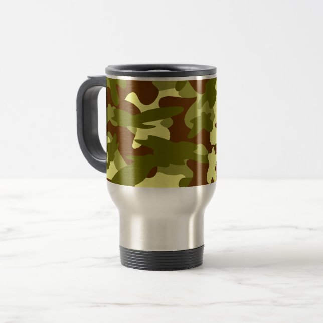 Camo Caneca de viagem por Heard_ (Frente Esquerda)