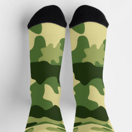 Camo Green Meias