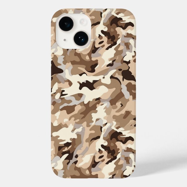 Camo Impressão iPhone 14 Case (Verso)