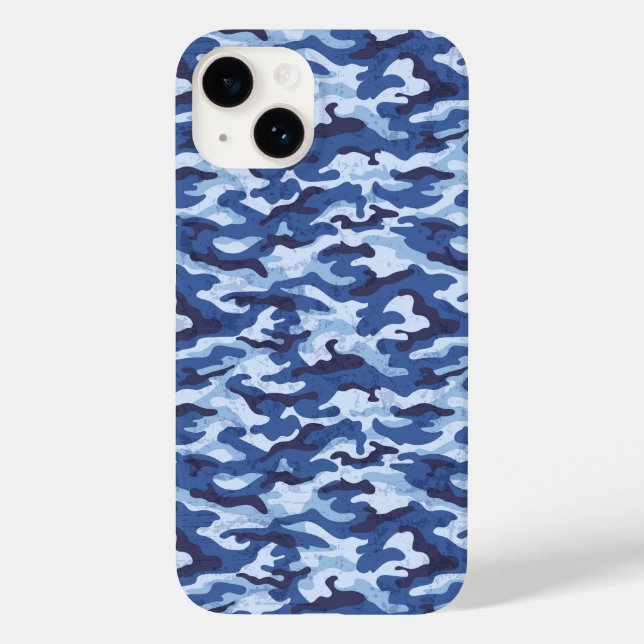 Camo Impressão iPhone 14 Case (Verso)