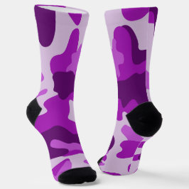 Camo Meias roxas