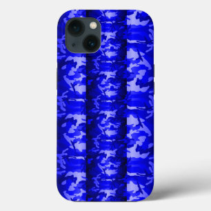 Camo Na moda Azul de Madeira 3D