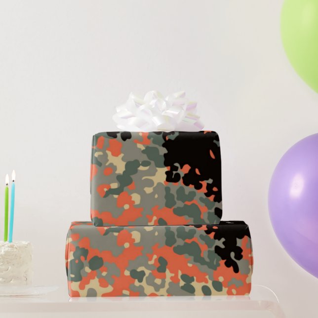 Camo Pattern — papel de embrulho (Presentes para festas)