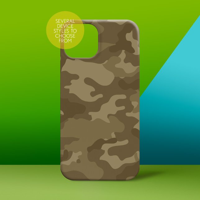 Camo Patterno militar (Personalized Phone Case - subtle name)