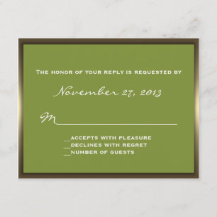 Camo pródigo que Wedding RSVP