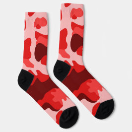 Camo Red Meias
