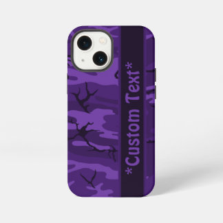 Camo Roxo Escuro com Texto Personalizado