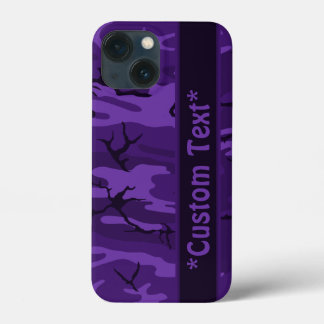Camo Roxo Escuro com Texto Personalizado