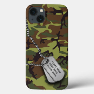 Camo Verde com Dog tags