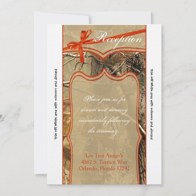 Camoflouge de caçadores de cartões de recepção 3,5 (Frente)