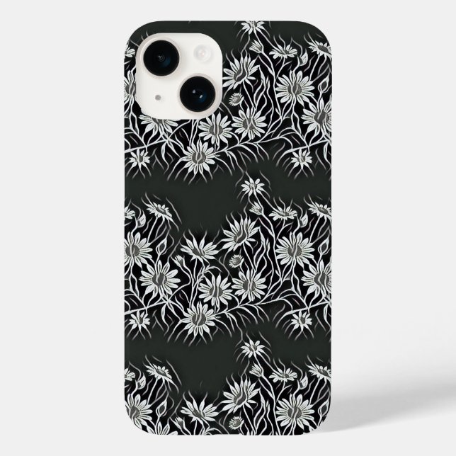 Camomiles florescente - Padrão floral moderno desi (Verso)