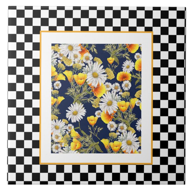 Camomiles Poppies e Checkerboard (Frente)