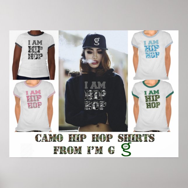 Camoufline Hip Hop Shirts Poster (Frente)
